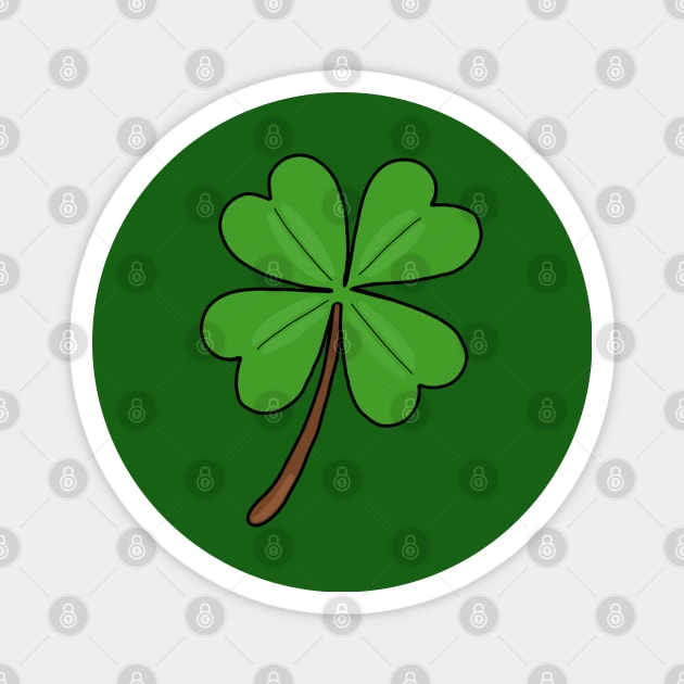 Four-leaf Clover - Luck Symbols Magnet by DiegoCarvalho